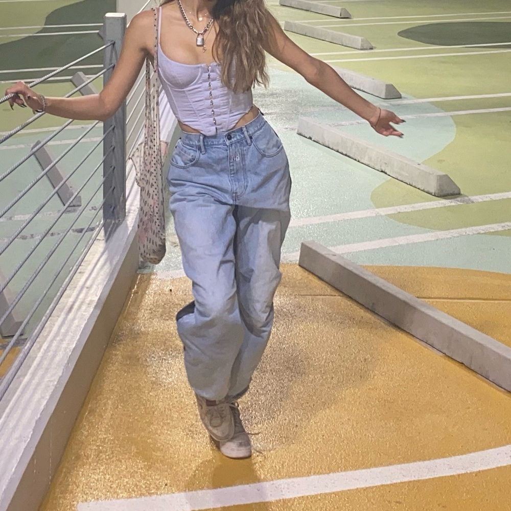 Alexander Wang two toned baggy jeans👖👖